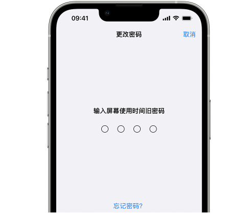 金阳iPhone屏幕维修分享iPhone屏幕使用时间密码忘记了怎么办 