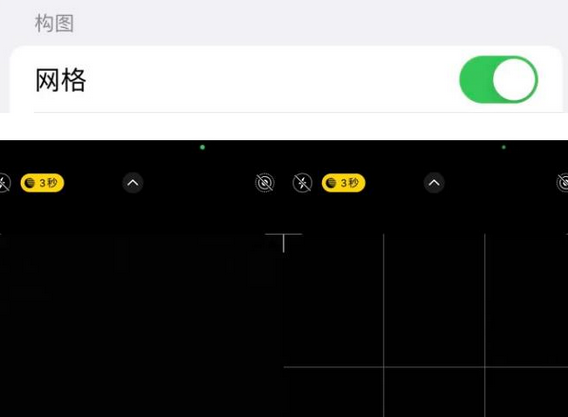 金阳苹果手机维修网点分享iPhone如何开启九宫格构图功能