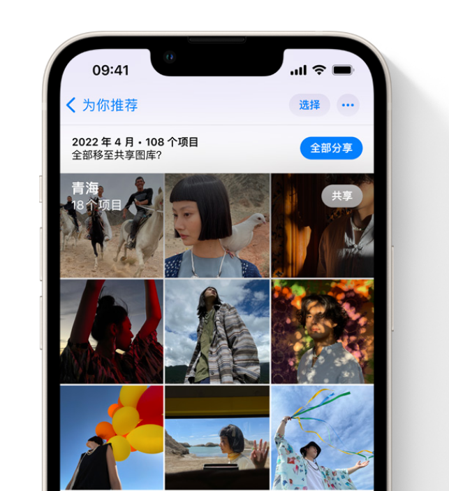 金阳苹果维修网点分享在 iPhone 上使用共享图库 