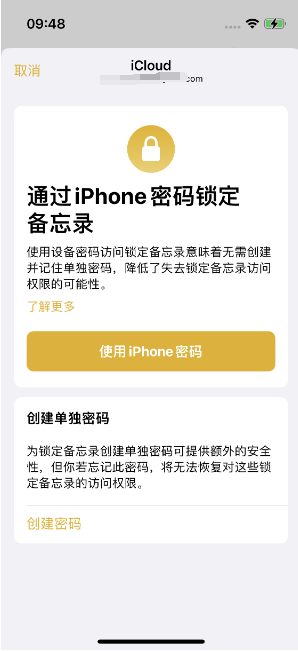 金阳苹果14维修店分享iPhone 14备忘录加密方法教程 