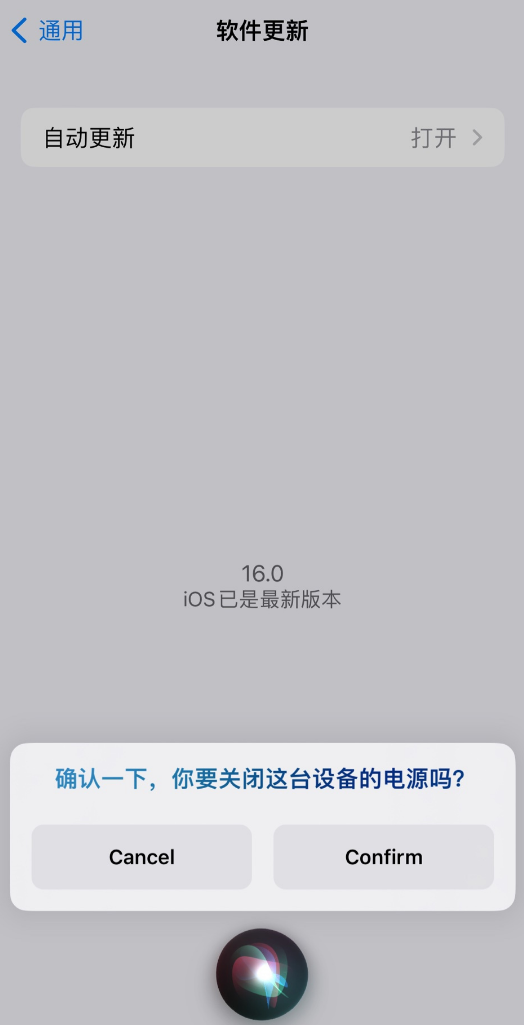 金阳苹果手机维修分享iOS 16 新功能：呼叫 Siri 即可让 iPhone 关机 
