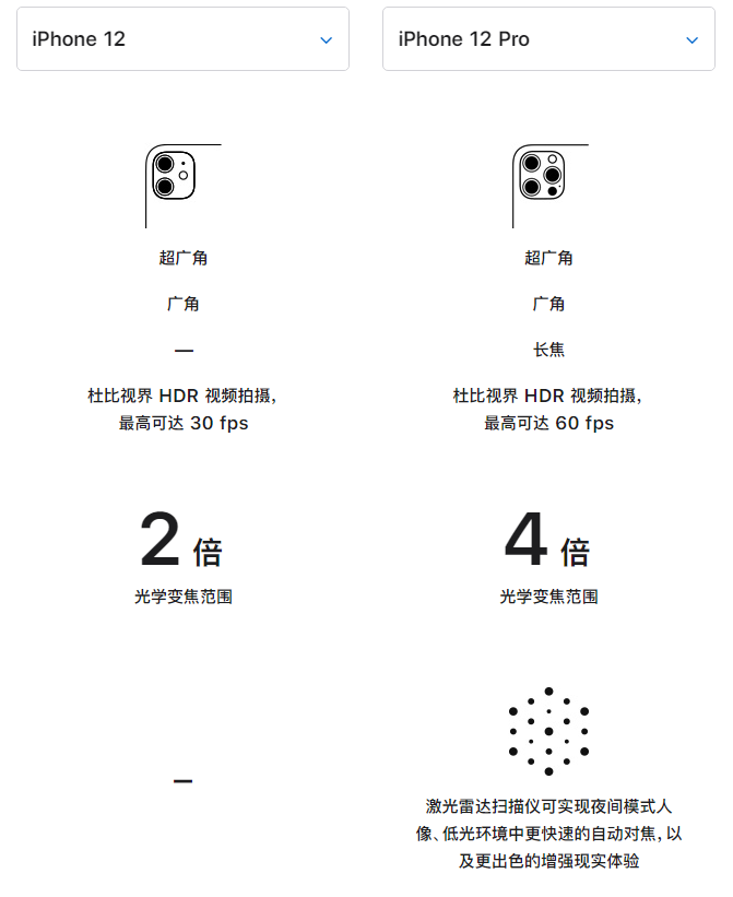 金阳苹果手机维修分享苹果 iPhone 12 与 iPhone 12 Pro 选哪款 